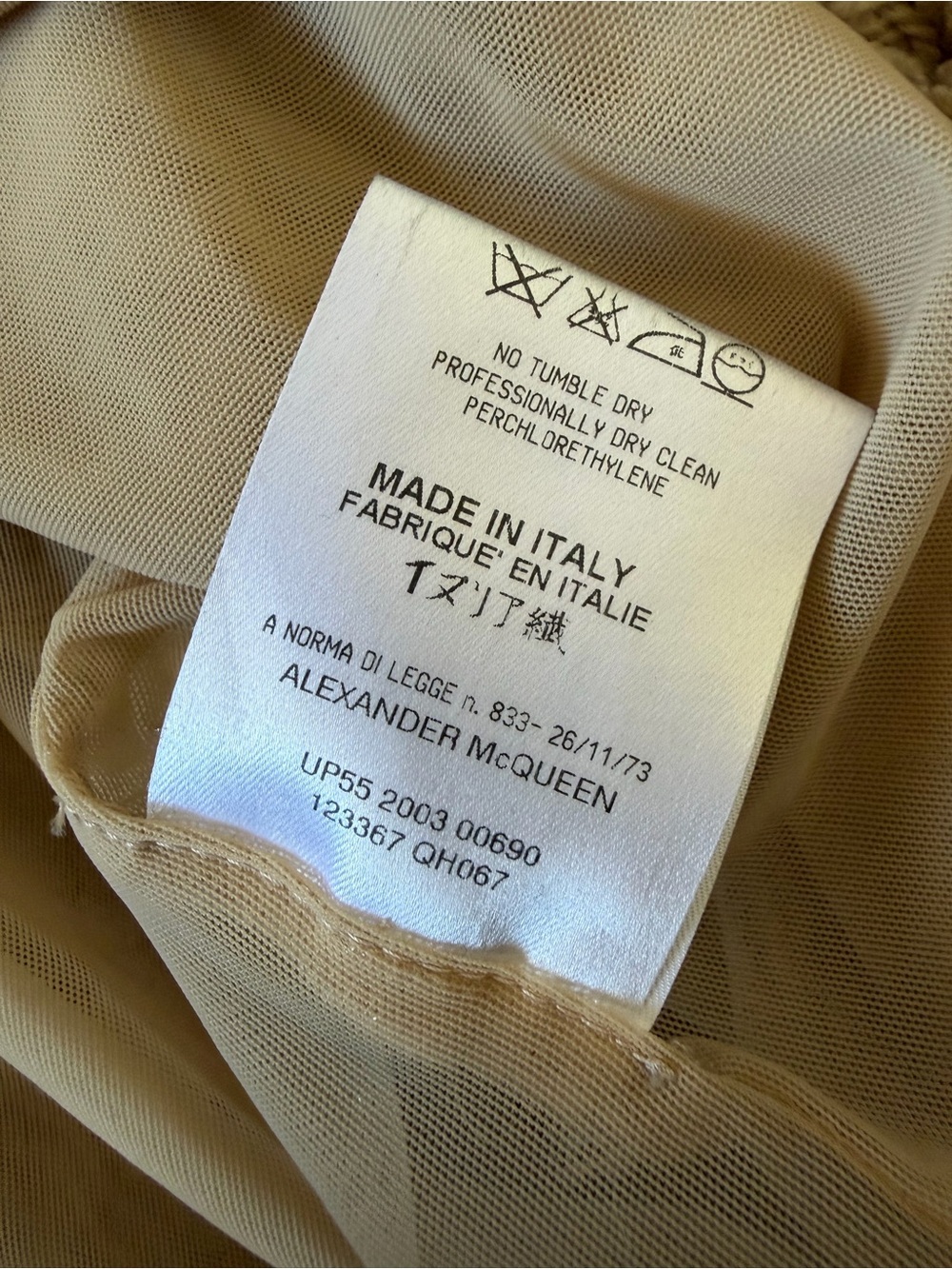 Rare Vintage Alexander McQueen S/S 2003 "Irere" Mesh Knit Leather Cherry Cami - Picture 9 of 10